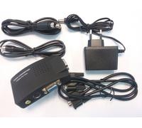 adattatore convertitore video ingr. rca composito super video uscita vga db 15