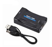 Adattatore Convertitore Video Tv Da Scart A Hdmi Cavo 1080P Audio Video Dvd Sky