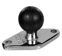 ADATTATORE ROMBOIDALE CROMATO RAM-MOUNT PIASTRA E SFERA RAM-B-238CHU