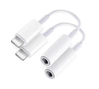 Adattatore Cuffie iPhone 【Certificato MFi】 2 Pack Adattatore Jack iPhone Adattatore Lightning Jack Cuffie 3.5mm Adattatore Aux Audio Cavo Accessori Kompatibel mit iPhone 14/13/12/11/XS Max/XR/X/8/7