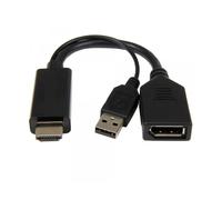 Adattatore CybleXpert Active 4K da HDMI a DisplayPort, nero - A-HDMIM-DPF-01