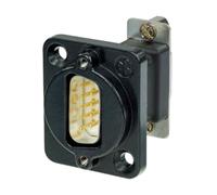 D-SUB STBU9 BK - Connettore passante Sub-D, 9 poli, nero
