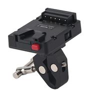 Adattatore D - Tap con Attacco 15D Block Mount, Piastra in Plastica per Batteria V Lock Nera - Uscita 14.8V D - Tap, Sicurezza con Blocco Rapido, Ideale per Batterie Fotocamera V