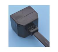 Adattatore da 1 A 2 Fili RJ12 6P6C da 25 cm, Convertitore da Spina Maschio A Femmina per Telefono Ethernet, Separatore da Spina Maschio A Femmina per