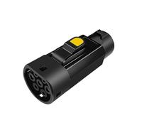 Adattatore da 1 a EV di tipo 2, 32 A, 7 kW, SAE J1772, convertitore da batteria a EV di tipo 2 con controllo della temperatura for una ricarica rapida e sicura(Functional White)