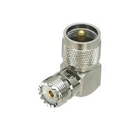 Adattatore da 1 pezzo UHF PL259 SO239 a UHF/N maschio e femmina jack dritto e ad angolo retto e flangia e connettore coassiale RF T(PL259 to SO239 RA)