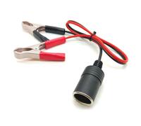 Adattatore da 12 V a clip per accendisigari, cavo di alimentazione resistente con fusibile da 30 A, presa portatile per auto, per campeggio, compressori d'aria e alimentazione di emergenza