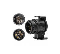 Adattatore da 13 pin a 7 pin per rimorchio, compatibile con auto, trattori, roulotte e portabiciclette. Connettore elettrico resistente