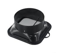 Adattatore da 150 mm in ABS con flangia per ventilazione della cucina, design affidabile montato a parete per un flusso d'aria ottimale