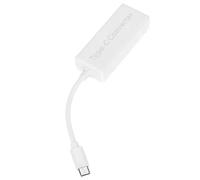 Adattatore da 2/1 a Tipo C Convertitore Compatto e Leggero per Dispositivi di Tipo C a Ricarica Rapida da Viaggio Portatili (WHITE)