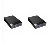 Adattatore da 2 HDD a USB 3.0 per hard disk esterno, disco SSD da 3,5 pollici, HDD da 10 TB, spina UE