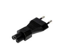 Adattatore da 2 pin a IEC 320 C5 ad angolo retto, convertitore da 90° a quadrifoglio femmina per monitor portatile (tipo 1)