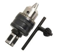 Adattatore da 3/4" a filettatura conica B16 1/2 20UNF Set mandrino magnetico con chiave mandrino e morsetto a 3 ganasce adatto per più tipi di trapano (B)