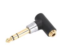 Adattatore da 4,4 Mm a 6,35 Mm Jack Stereo Ad Angolo Retto Ad Alta fedeltà per Amplificatore per Chitarra, Lega di Alluminio di Grado Aerospaziale Costruito per Sistemi HiFi Domestici