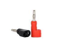 Adattatore da 40 pezzi/4mm collegamento elettrico piegatura a forma di L presa jack a Banana for connettore terminale di prova Binding Post(40 Red)