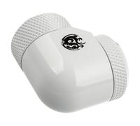 Adattatore da 90 gradi G1/4 pollici AG a tubo rigido AD da 14 mm - ruotabile, bianco NEW