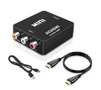 Adattatore da AV a HDMI, 1080P a HDMI CVBS, adattatore audio video composito AV per PS2 SNES N64/TV/PC/PS3/STB/VCR/lettori DVD Blue-Ray