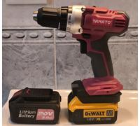 ADATTATORE DA BATTERIA DEWALT E XR 18V (E ALTRE) A UTENSILI YAMATO MYX 20-LI