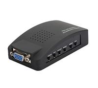 Adattatore da BNC a VGA, convertitore video a VGA, 1080p, convertitore audio video, adattatore da S Video a VGA, per console di gioco DVD PDP VCD