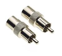Adattatore Da Coassiale A RCA - Confezione Da 2 - Presa TV A Spina Fono Per Sistemi Audio, Video E Di Comunicazione