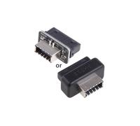 Adattatore da connettore interno USB 3.0 a USB 3.1/3.2 Type C frontale Type E, convertitore da 20 pin a 19 pin, compatibile con connettori per schede