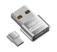 Adattatore da donna di tipo C a USB, adattatore USB 2.0 tipo C, caricatore da uomo, corto 2.0, C / A corto 2.0 e 2.0 multi-funzionale di conversione strumento per uffici, viaggi, viaggi d'affari e per