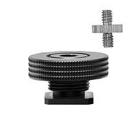 Adattatore da filettatura femmina da 6,35 mm a slitta hot shoe, adattatore Atmoshue per braccio magico, luce video, monitor