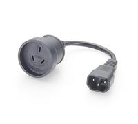 Adattatore da IEC 60320 C14 a SAA a 3 pin, Australia, 610 mm, 10 A, 250 V, H05VV-F 3 x 1 mm², per server Rack UPS PDU