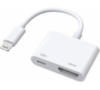 Adattatore da Lightning a HDMI per iPhone a TV, [certificato Apple MFi] 1080P Lightning digitale AV adattatore DVI HDTV connettore cavo adattatore per iPhone 14 13 12 11 XS XR X 8 a monitor proiettore