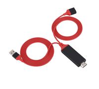 Adattatore da Lightning a HDMI per iPhone, iPad e iPod, adattatore AV digitale certificato MFi con risoluzione Full HD 1080p, conversione per
