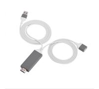 Adattatore da Lightning a HDMI per iPhone, iPad e iPod, adattatore AV digitale certificato MFi con risoluzione Full HD 1080p, conversione per