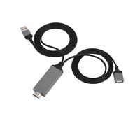 Adattatore da Lightning a HDMI per iPhone, iPad e iPod, adattatore AV digitale certificato MFi con risoluzione Full HD 1080p, conversione per