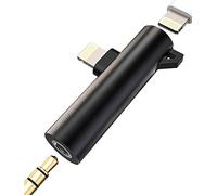 Adattatore da Lightning a jack audio AUX da 3,5 mm e caricabatterie, adattatore per cuffie dongle, compatibile con iPhone 11 12Mini pro max xs xr x 7 8, per iPad Air Cable Converter certificato Apple