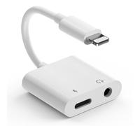 Adattatore da Lightning a jack Certificato MFi per iPhone AUX e ricarica 3,5 mm cavo audio convertitore 3,5 mm connettore cuffie