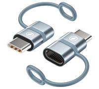 Adattatore da Lightning a USB C 2Pezzi, Adattatore Lightning Femmina a USBC Maschio Supporta 60W Carica Rapida per Samsung S25/S24/S23, iPhone 16 15 Pro/Pro Max/Plus, iPad, Macbook, non per Audio/OTG