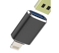 Adattatore da Lightning a USB per iPhone 14 13 12 Pro Max Certificato per Apple MFI OTG 3.0 Connettore USB-A Chiave Esterna Lettore Scheda Dispositivo Tastiera per iPad Fotocamera Digitale Ausiliare