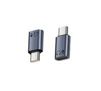 Adattatore da Lightning Femmina a USB-C Maschio in Alluminio per Cuffie: Ascolta, Chiama e Controlla con Qualità Hi-Fi Grey