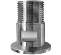 Adattatore da maschio NPT a KF in acciaio inossidabile 304, NW40 a maschio, accessorio per vuoto da 2,5 cm per collegamento di ingresso/scarico della pompa, 1 pezzo (2,5 cm KF-25)