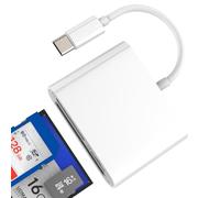 Adattatore da micro SD a USB C, lettore di schede SD per iPhone 17 16 15 Pro Max Compact Flash CF memoria compatibile con Samsung per Apple per iPad esterno per Mac PC unità portatile accessori