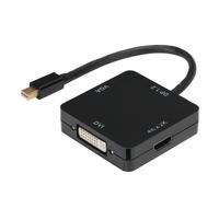 Adattatore da Mini DP a HDMI DVI VGA, convertitore di trasmissione immagini ad alta definizione, 4K, Mini DisplayPort Thunderbolt, compatibile con