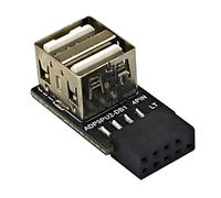 Adattatore da pannello frontale USB 9 pin a USB 2.0 femmina, adattatore header per scheda madre del computer scheda di espansione interna