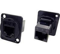 Adattatore da pannello UTP RJ45 Cat5e a RJ45 Cat5e Adattatore incasso CP30220 Cliff Contenuto: 1 pz.
