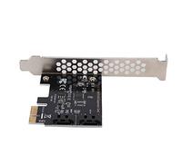 Adattatore da PCI-E a SATA 3.0, Schede dell'adattatore di espansione SATA III a 2 porte SATA 3.0 PCI Express, Velocità di trasmissione di 6 Gbps, Supporta Windows XP/Server2003/VISTA/7/8/Mac/Linux