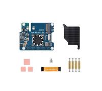 Adattatore da PCIe A M.2 con Funzione PoE per Raspberry Pi 5, Supporta Schede di Espansione SSD NVMe M.2 PoE M.2 HAT+
