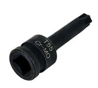 Adattatore da presa esagonale da 1/2 pollice per convertitore per cacciavite T20-t100, chiave a testa per cacciavite, strumento per officina, lunghezza 78 mm, nero (T55)