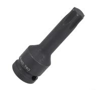 Adattatore da presa esagonale da 1/2 pollice per convertitore per cacciavite T20-t100, chiave a testa per cacciavite, strumento per officina, lunghezza 78 mm, nero (T60)