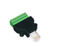 Adattatore da RJ45 a terminale a vite, connettore RJ45 a 8 pin, accessorio splitter RJ45 con fori di fissaggio(FL-12-MH)