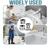 Adattatore da rubinetto a tubo kit 3 ottone con design per stelo filettato est