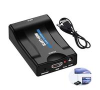 Adattatore da scart a HDMI, cavo di commutazione video audio da scart a HDMI Converter Video Audio Converter 1080P Video Scaler Converter Plug and Play per Proiettore Monitor HDTV STB VHS Blu-ray DVD