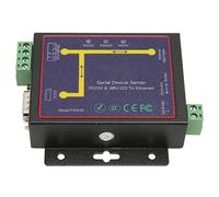 Adattatore da Seriale a Ethernet RS232 RS485 RS422 con Porta RJ45, Convertitore Ethernet per Server IP TCP per Trasmissione di Rete Ad Alta velocità (Spina UE 1500 W)
